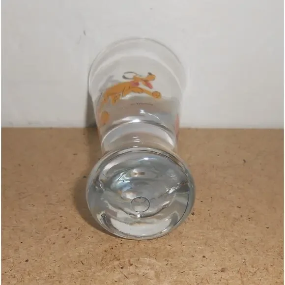 Tall Vintage Disneyland Shot Glass Featuring Mickey Mouse & Pluto - Picture 7 of 8